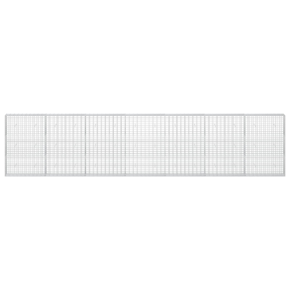 Γκαμπιόν με σύρμα 3,5 mm και πλέγμα 5x10 cm 700x30x150 εκ - Pakobazaar