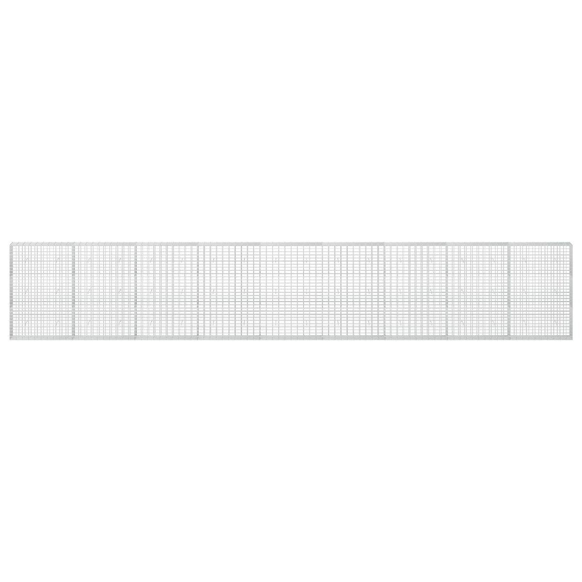 Γκαμπιόν με σύρμα 3,5 mm και πλέγμα 5x10 cm 900x30x150 εκ - Pakobazaar