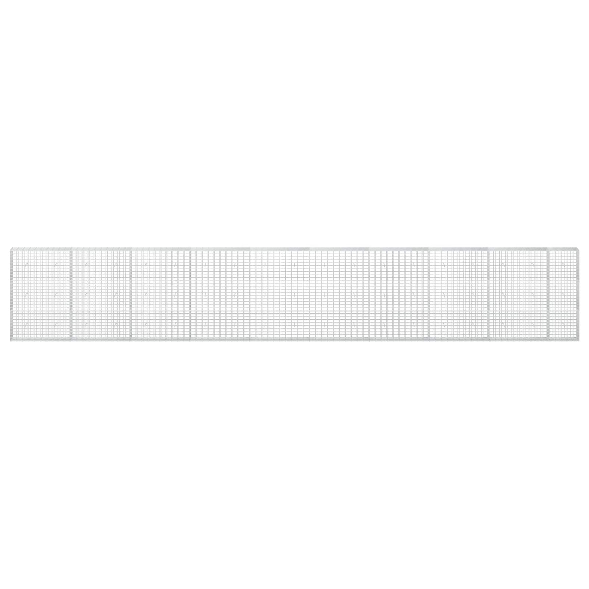 Γκαμπιόν με σύρμα 3,5 mm και πλέγμα 5x10 cm 950x30x150 εκ - Pakobazaar