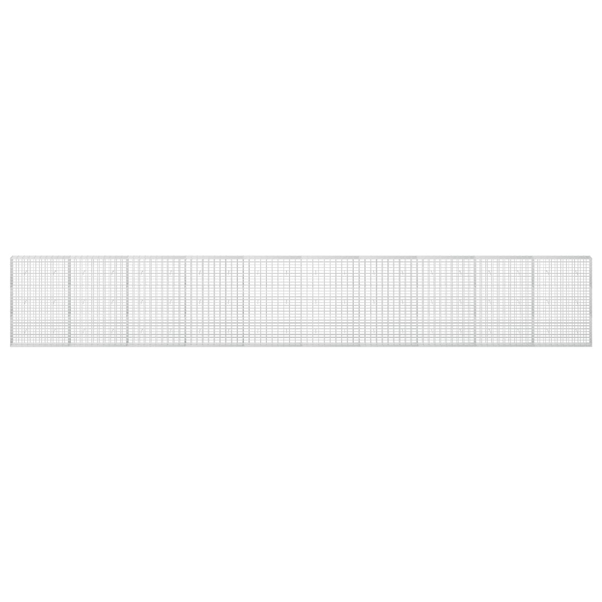 Γκαμπιόν με σύρμα 3,5 mm και πλέγμα 5x10 cm 1000x30x150 εκ. - Pakobazaar