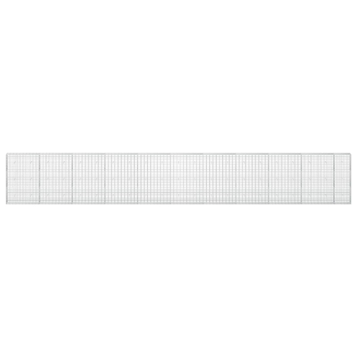 Γκαμπιόν με σύρμα 3,5 mm και πλέγμα 5x10 cm 1050x30x150 εκ. - Pakobazaar