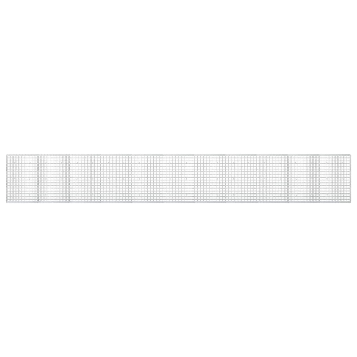 Γκαμπιόν με σύρμα 3,5 mm και πλέγμα 5x10 cm 1100x30x150 εκ - Pakobazaar