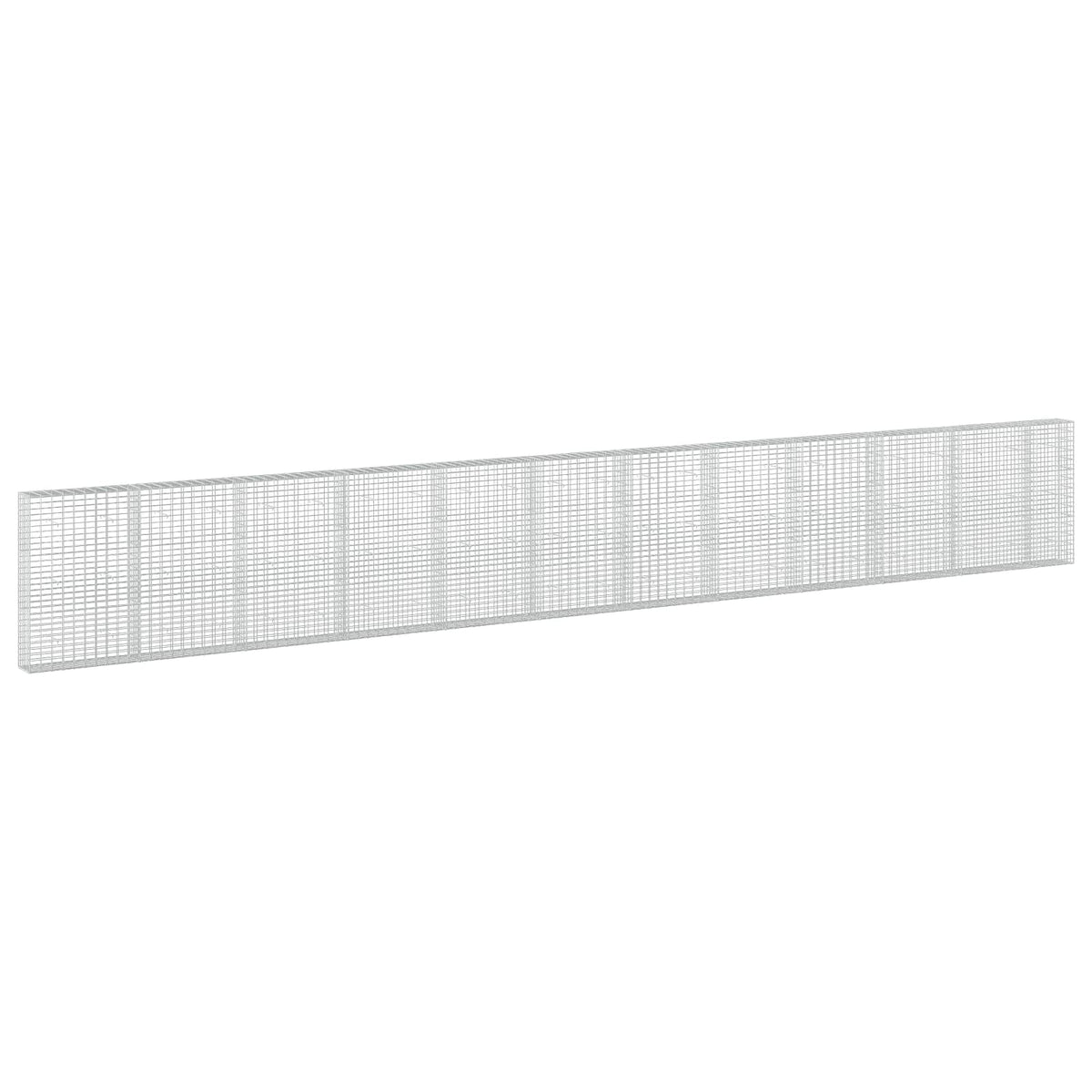 Γκαμπιόν με σύρμα 3,5 mm και πλέγμα 5x10 cm 1150x30x150 εκ - Pakobazaar