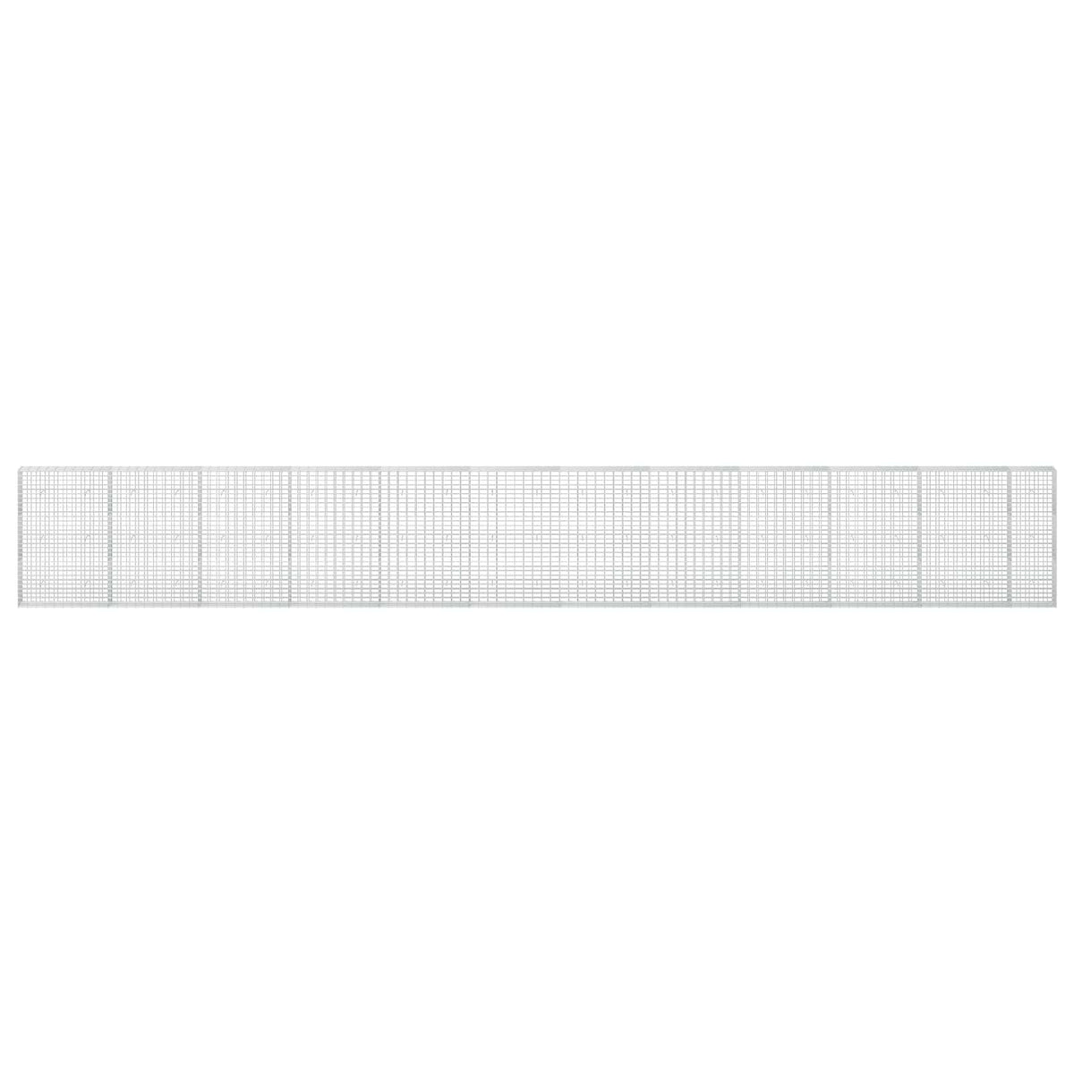 Γκαμπιόν με σύρμα 3,5 mm και πλέγμα 5x10 cm 1150x30x150 εκ - Pakobazaar