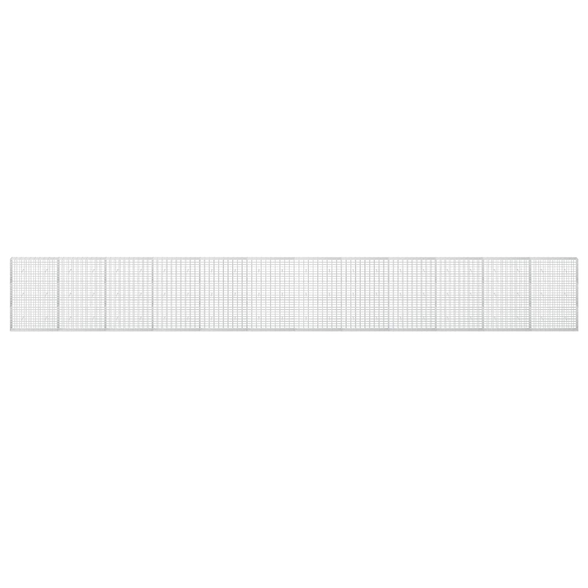 Γκαμπιόν με σύρμα 3,5 mm και πλέγμα 5x10 cm 1200x30x150 εκ - Pakobazaar