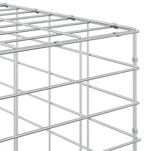 Γκαμπιόν με σύρμα 3,5 mm και πλέγμα 5x10 cm 200x30x200 εκ - Pakobazaar