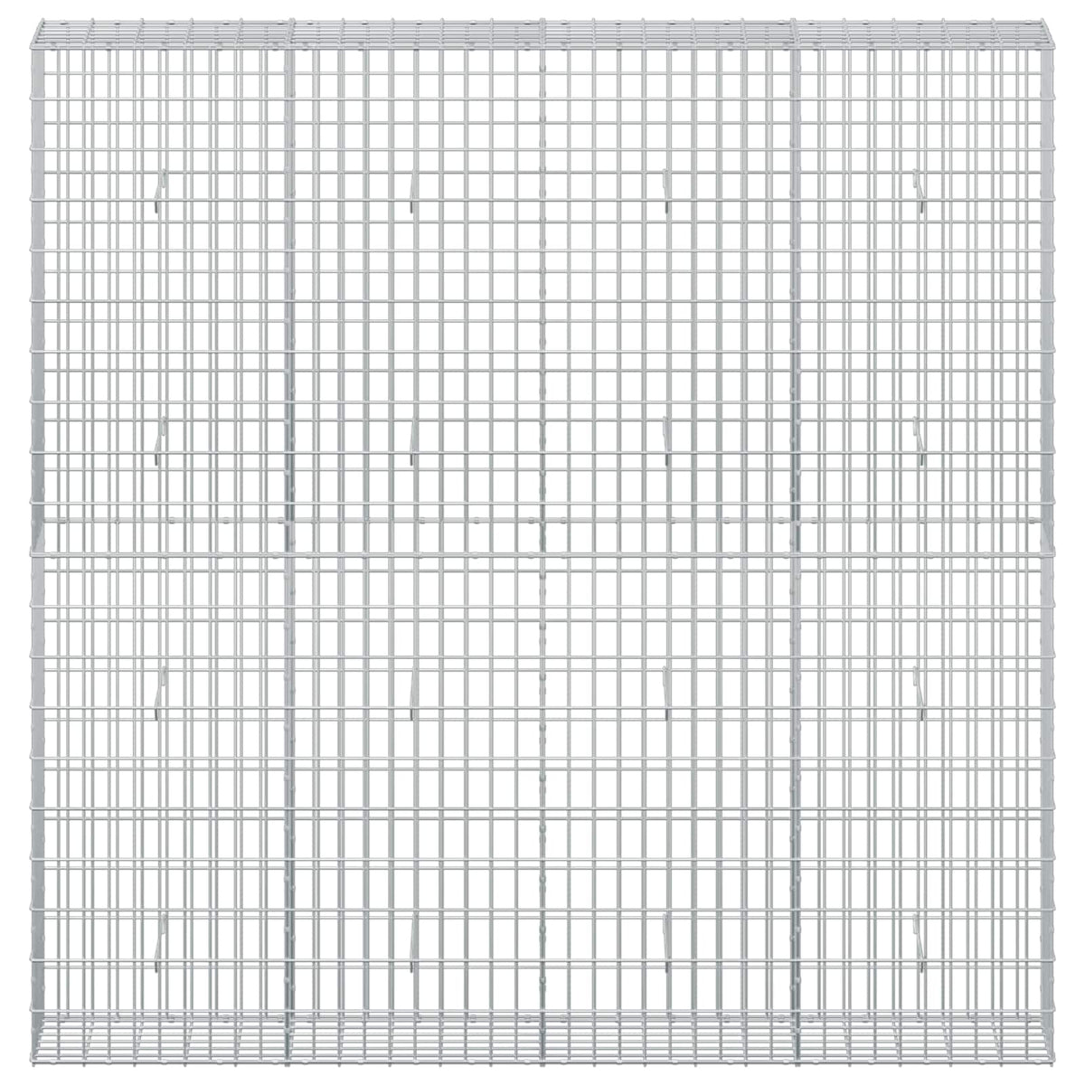 Γκαμπιόν με σύρμα 3,5 mm και πλέγμα 5x10 cm 200x30x200 εκ - Pakobazaar
