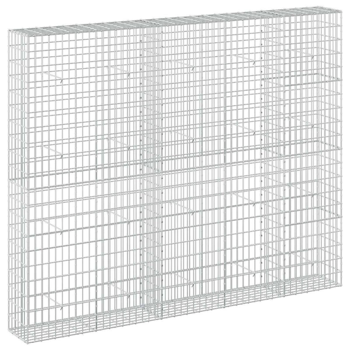 Γκαμπιόν με σύρμα 3,5 mm και πλέγμα 5x10 cm 250x30x200 εκ. - Pakobazaar