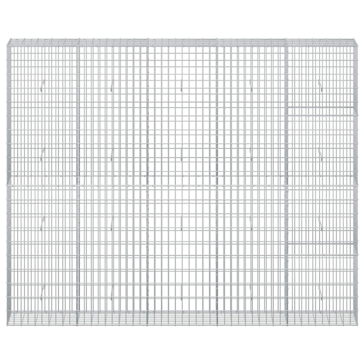 Γκαμπιόν με σύρμα 3,5 mm και πλέγμα 5x10 cm 250x30x200 εκ. - Pakobazaar
