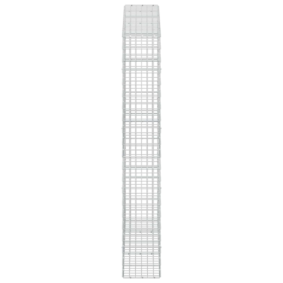 Γκαμπιόν με σύρμα 3,5 mm και πλέγμα 5x10 cm 250x30x200 εκ. - Pakobazaar