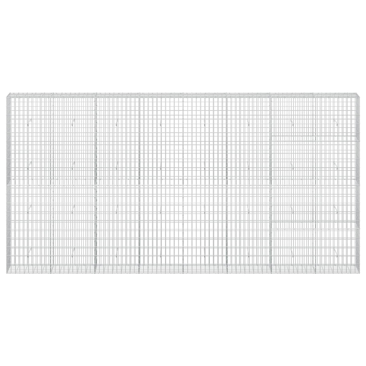 Γκαμπιόν με σύρμα 3,5 mm και πλέγμα 5x10 cm 400x30x200 εκ - Pakobazaar