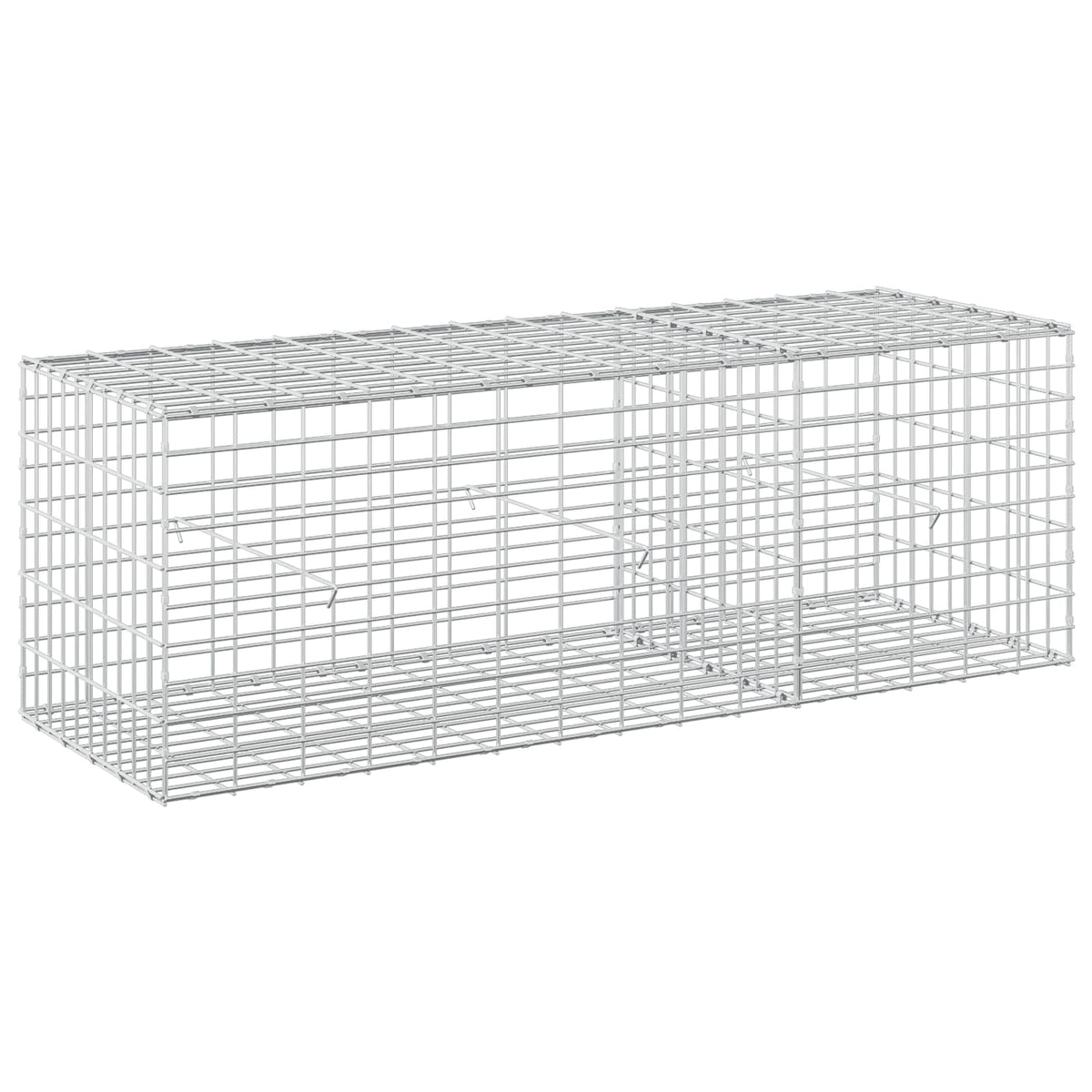 Γκαμπιόν με σύρμα 3,5 mm και πλέγμα 5x10 cm 150x50x50 εκ. - Pakobazaar