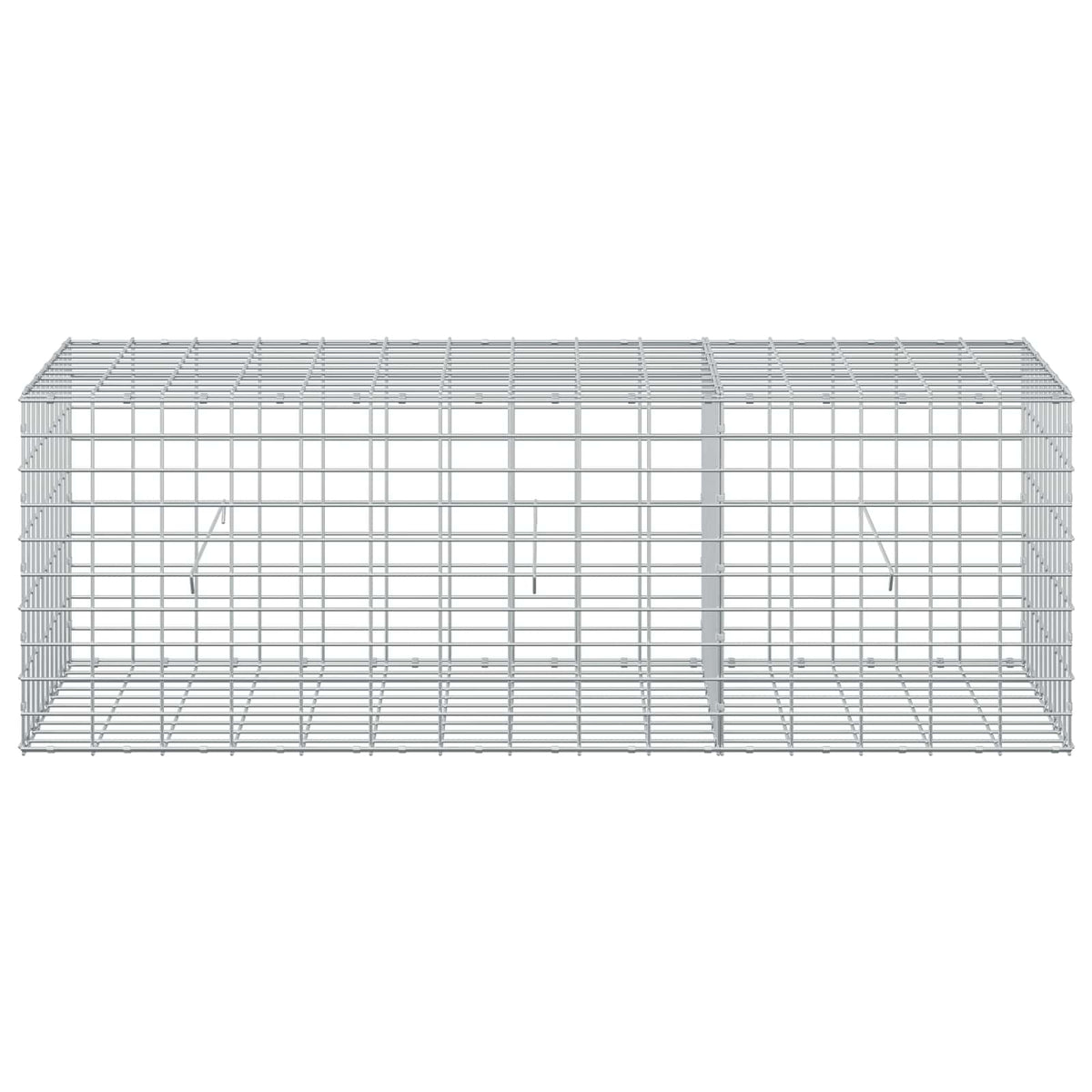 Γκαμπιόν με σύρμα 3,5 mm και πλέγμα 5x10 cm 150x50x50 εκ. - Pakobazaar