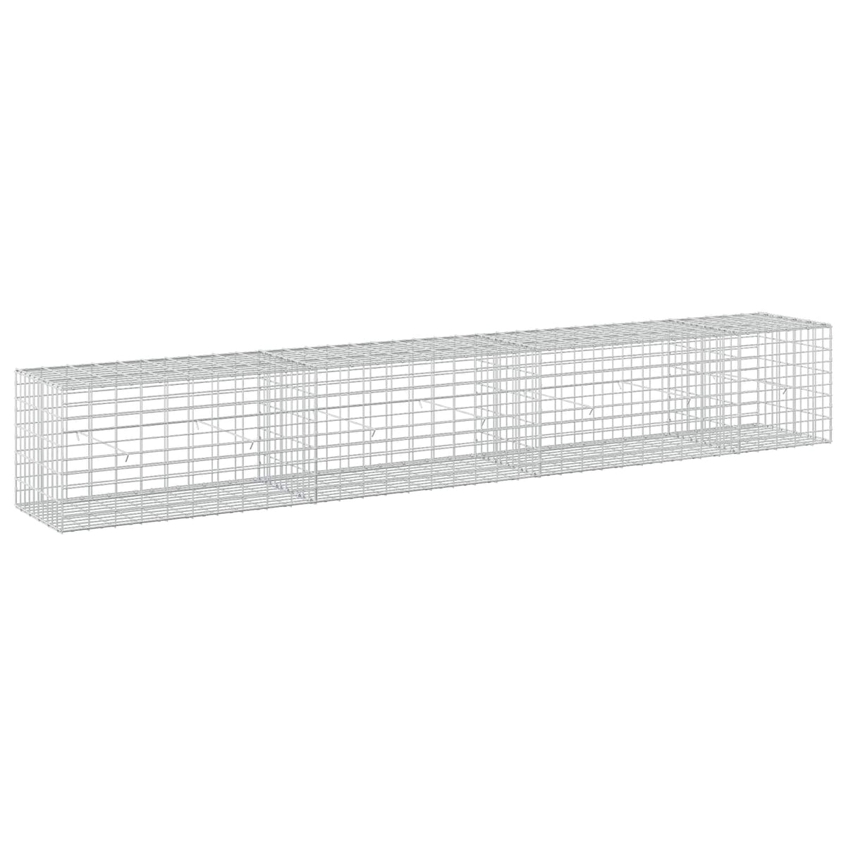 Γκαμπιόν με σύρμα 3,5 mm και πλέγμα 5x10 cm 350x50x50 εκ - Pakobazaar