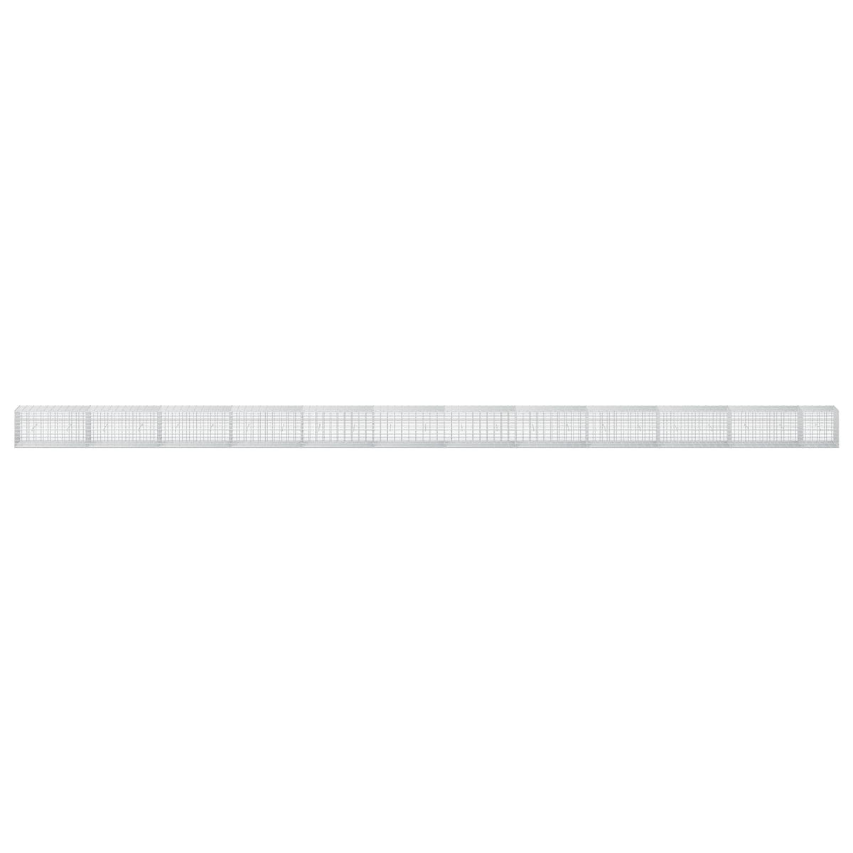 Γκαμπιόν με σύρμα 3,5 mm και πλέγμα 5x10 cm 1150x50x50 εκ - Pakobazaar