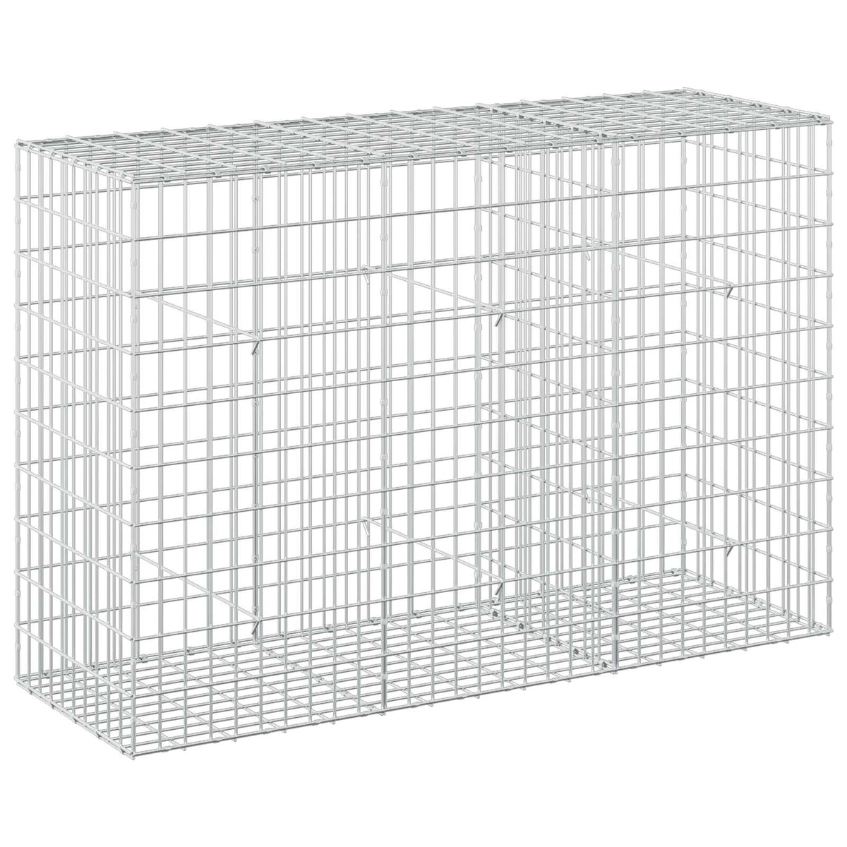 Γκαμπιόν με σύρμα 3,5 mm και πλέγμα 5x10 cm 150x50x100 εκ. - Pakobazaar