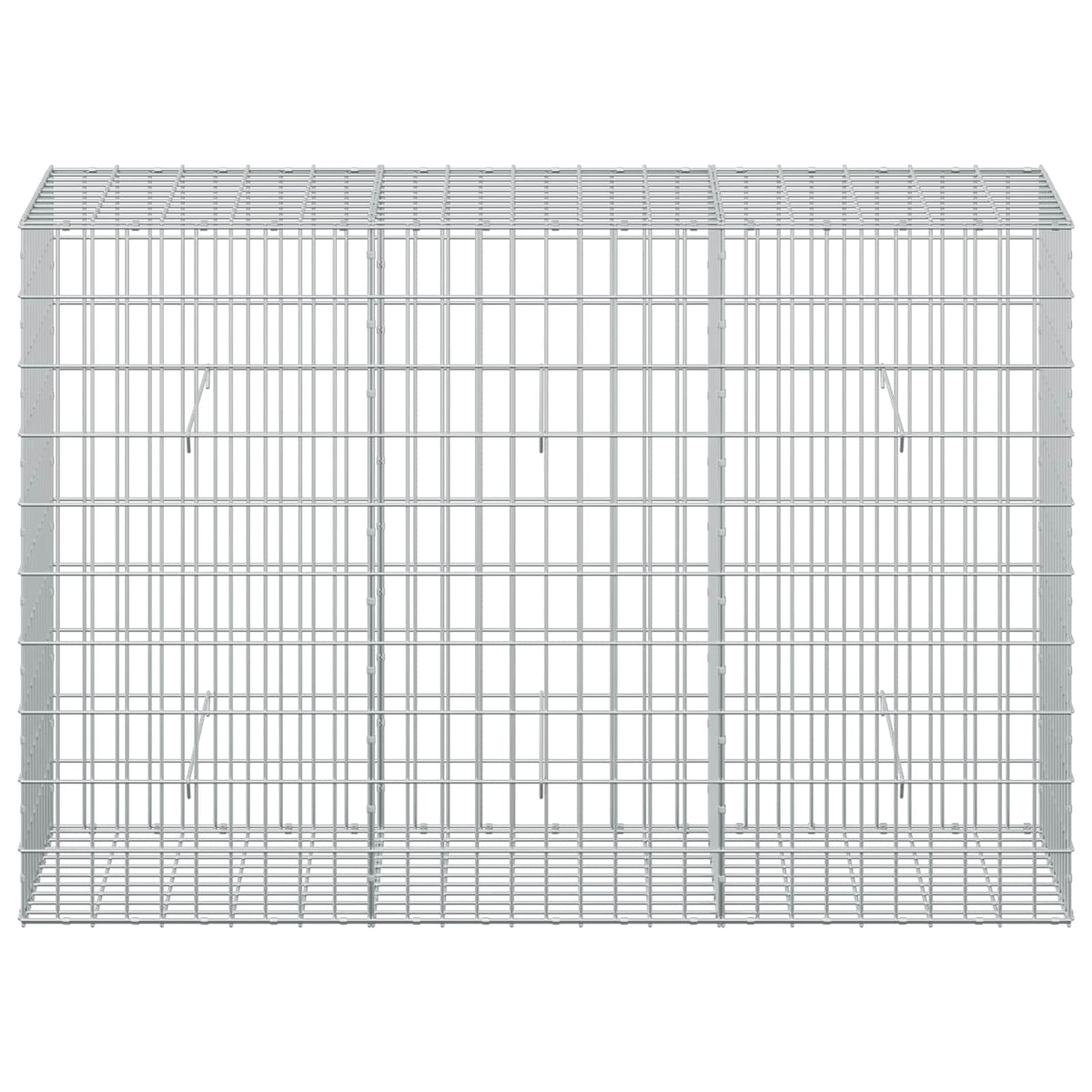 Γκαμπιόν με σύρμα 3,5 mm και πλέγμα 5x10 cm 150x50x100 εκ. - Pakobazaar