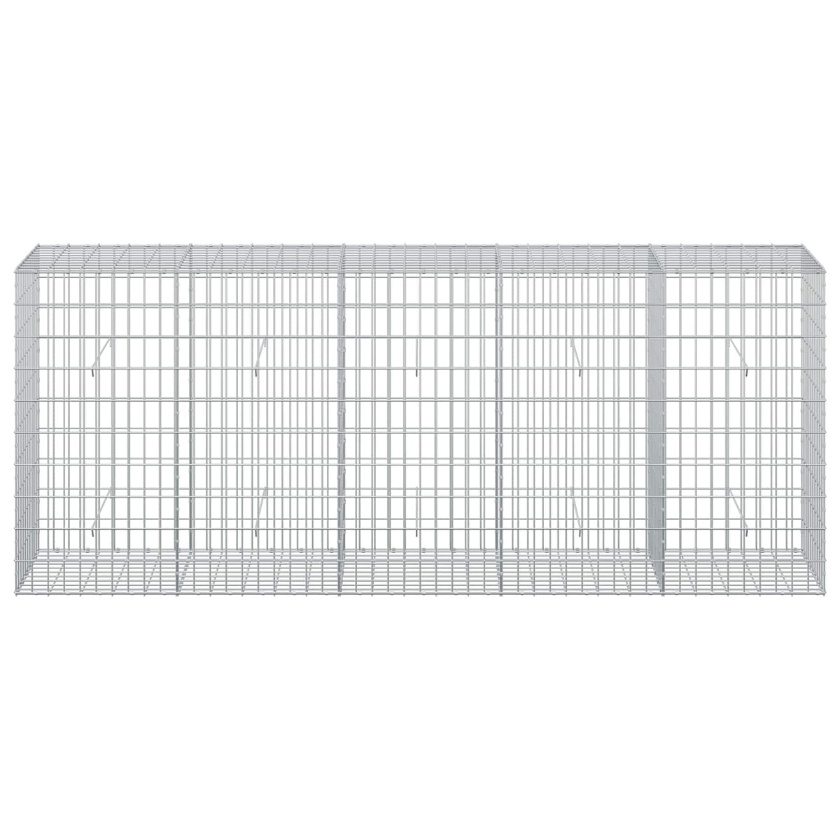 Γκαμπιόν με σύρμα 3,5 mm και πλέγμα 5x10 cm 250x50x100 εκ - Pakobazaar