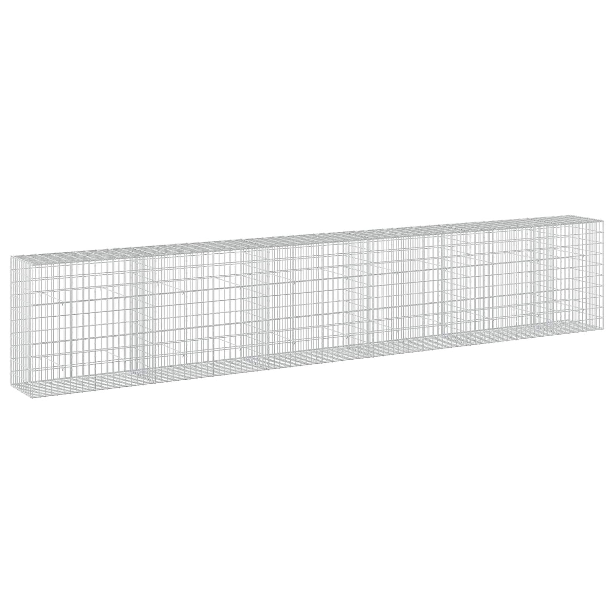 Γκαμπιόν με σύρμα 3,5 mm και πλέγμα 5x10 cm 550x50x100 εκ - Pakobazaar