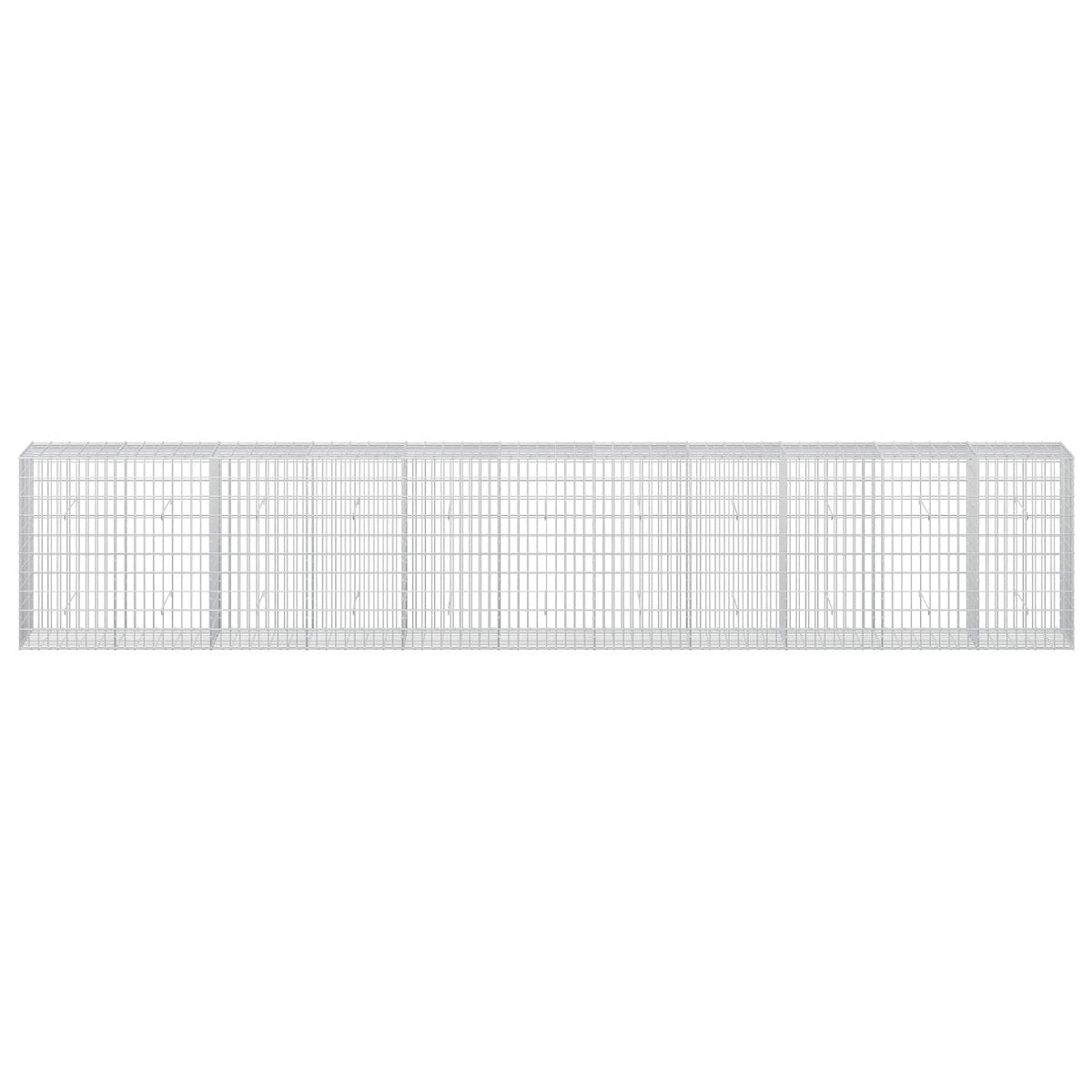 Γκαμπιόν με σύρμα 3,5 mm και πλέγμα 5x10 cm 550x50x100 εκ - Pakobazaar