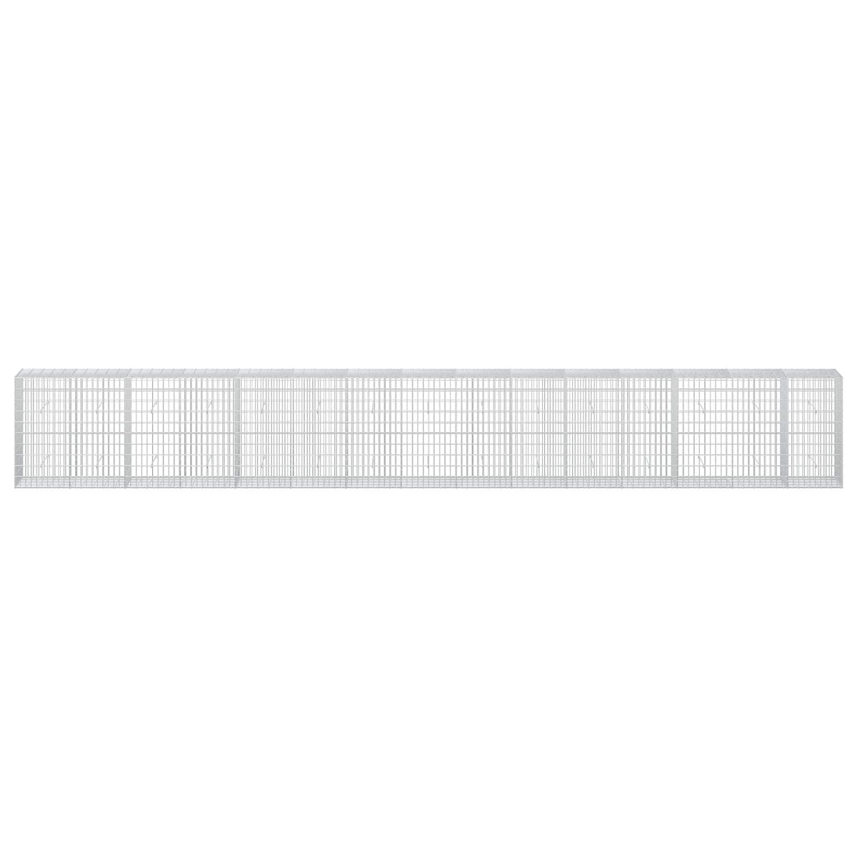 Γκαμπιόν με σύρμα 3,5 mm και πλέγμα 5x10 cm 750x50x100 εκ - Pakobazaar