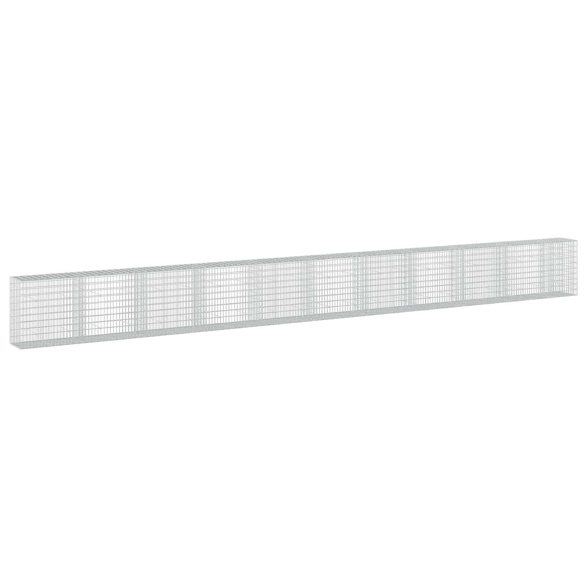 Γκαμπιόν με σύρμα 3,5 mm και πλέγμα 5x10 cm 1050x50x100 εκ - Pakobazaar