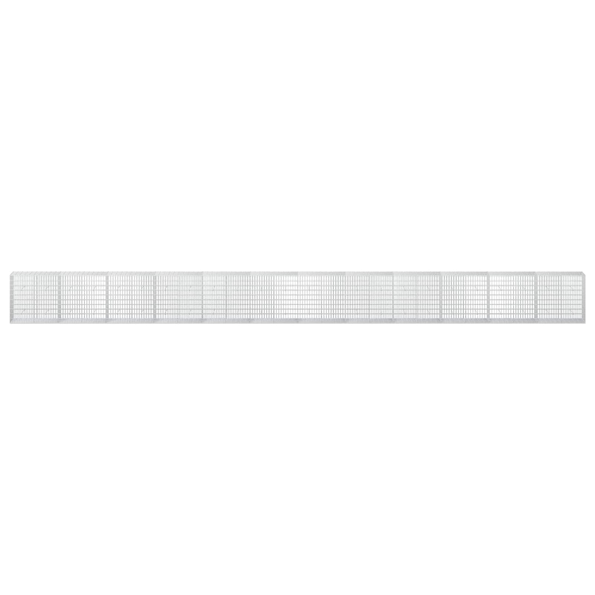 Γκαμπιόν με σύρμα 3,5 mm και πλέγμα 5x10 cm 1200x50x100 εκ - Pakobazaar
