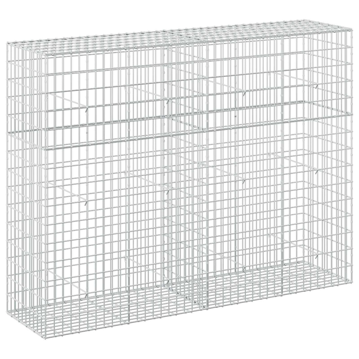 Γκαμπιόν με σύρμα 3,5 mm και πλέγμα 5x10 cm 200x50x150 εκ - Pakobazaar