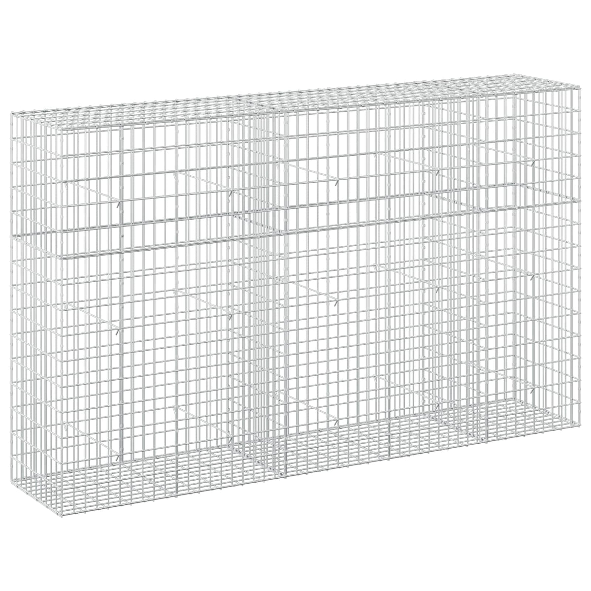 Γκαμπιόν με σύρμα 3,5 mm και πλέγμα 5x10 cm 250x50x150 εκ - Pakobazaar