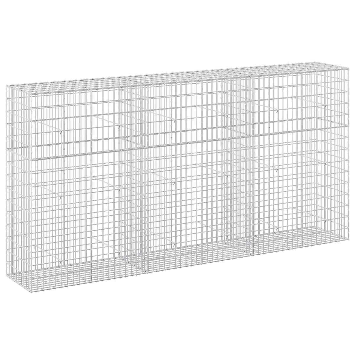 Γκαμπιόν με σύρμα 3,5 mm και πλέγμα 5x10 cm 300x50x150 εκ. - Pakobazaar