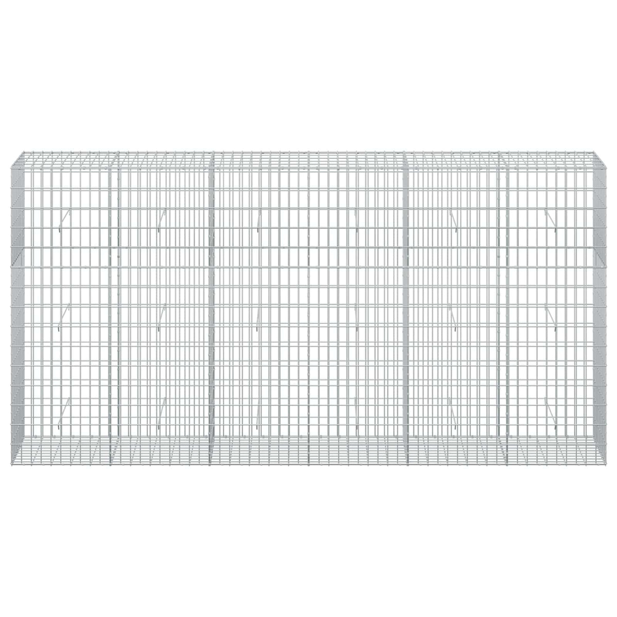 Γκαμπιόν με σύρμα 3,5 mm και πλέγμα 5x10 cm 300x50x150 εκ. - Pakobazaar