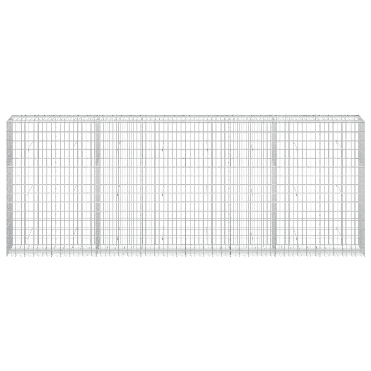 Γκαμπιόν με σύρμα 3,5 mm και πλέγμα 5x10 cm 400x50x150 εκ - Pakobazaar