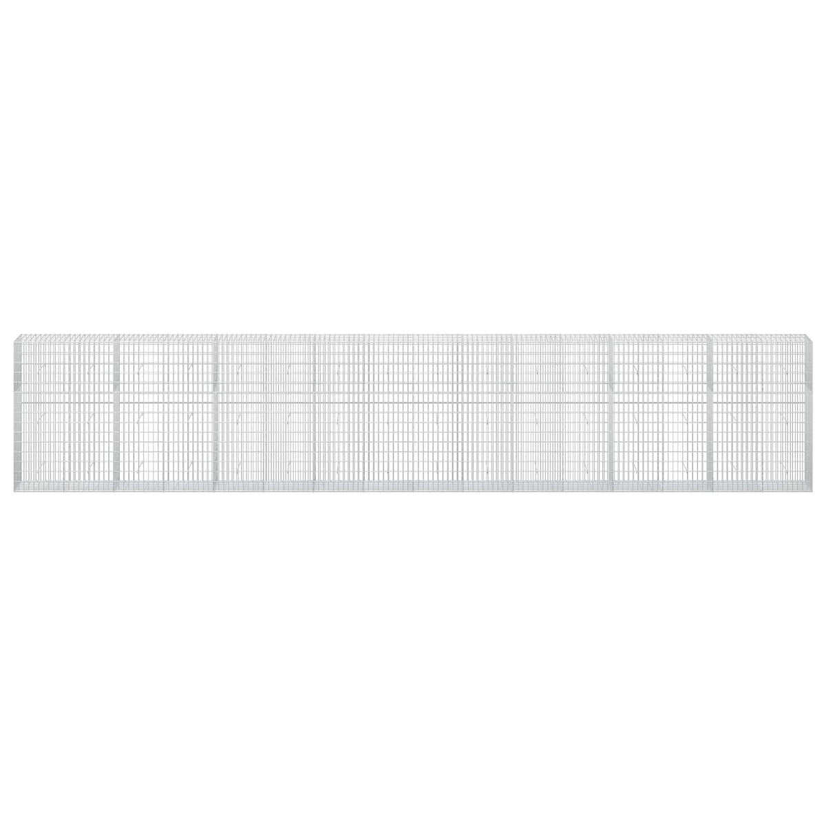 Γκαμπιόν με σύρμα 3,5 mm και πλέγμα 5x10 cm 800x50x150 εκ. - Pakobazaar