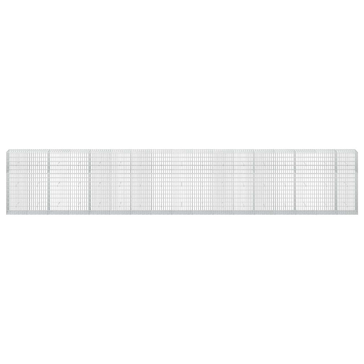 Γκαμπιόν με σύρμα 3,5 mm και πλέγμα 5x10 cm 850x50x150 εκ - Pakobazaar