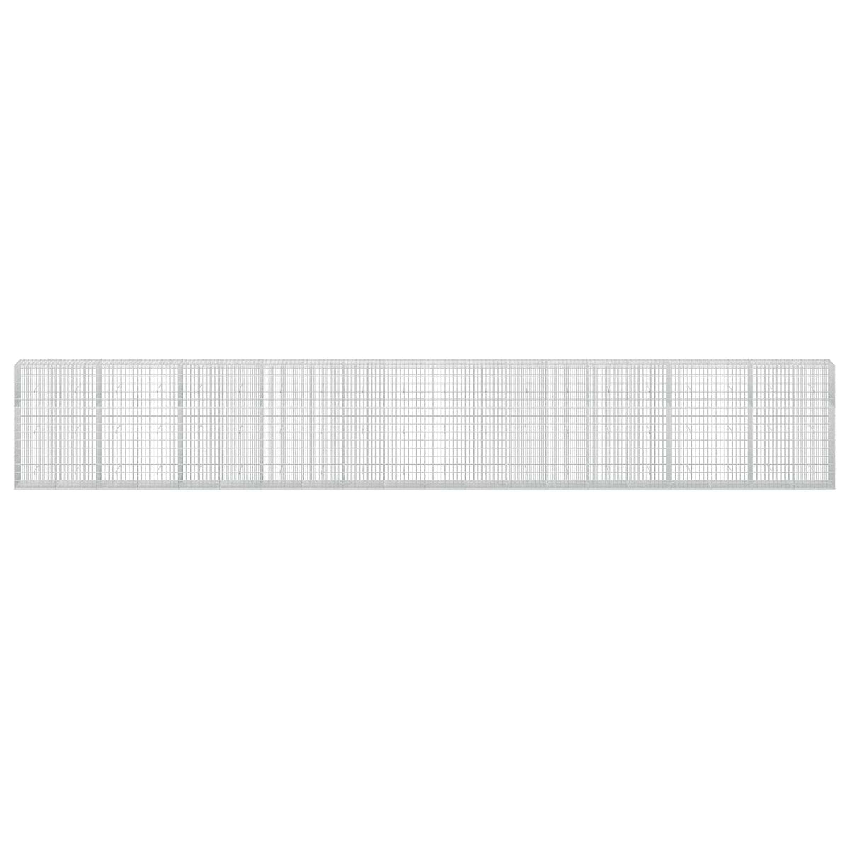 Γκαμπιόν με σύρμα 3,5 mm και πλέγμα 5x10 cm 1000x50x150 εκ - Pakobazaar