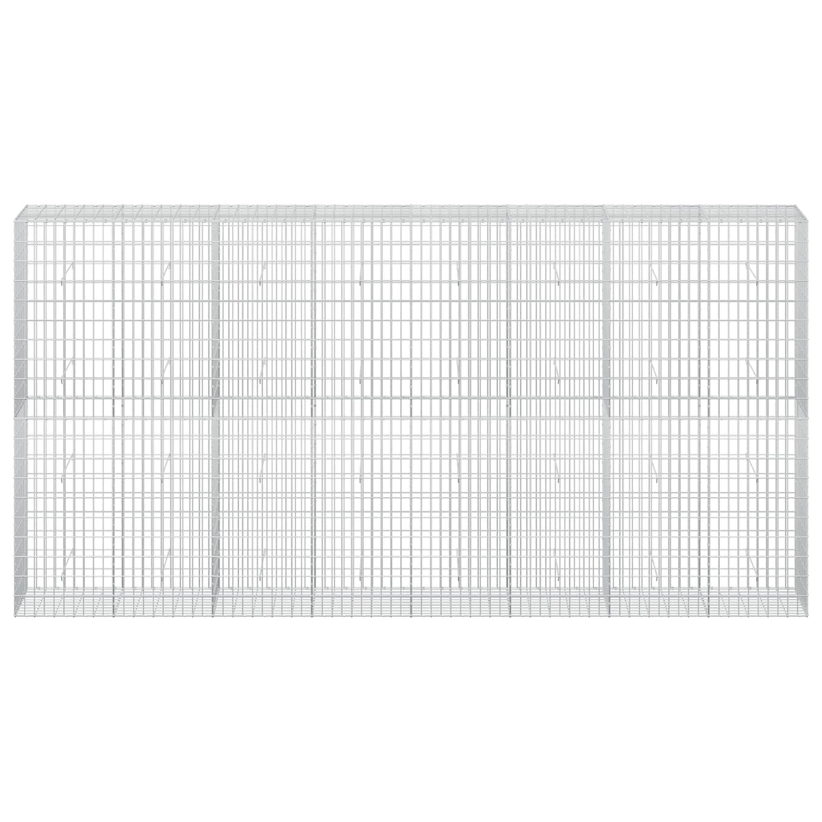 Γκαμπιόν με σύρμα 3,5 mm και πλέγμα 5x10 cm 400x50x200 εκ - Pakobazaar