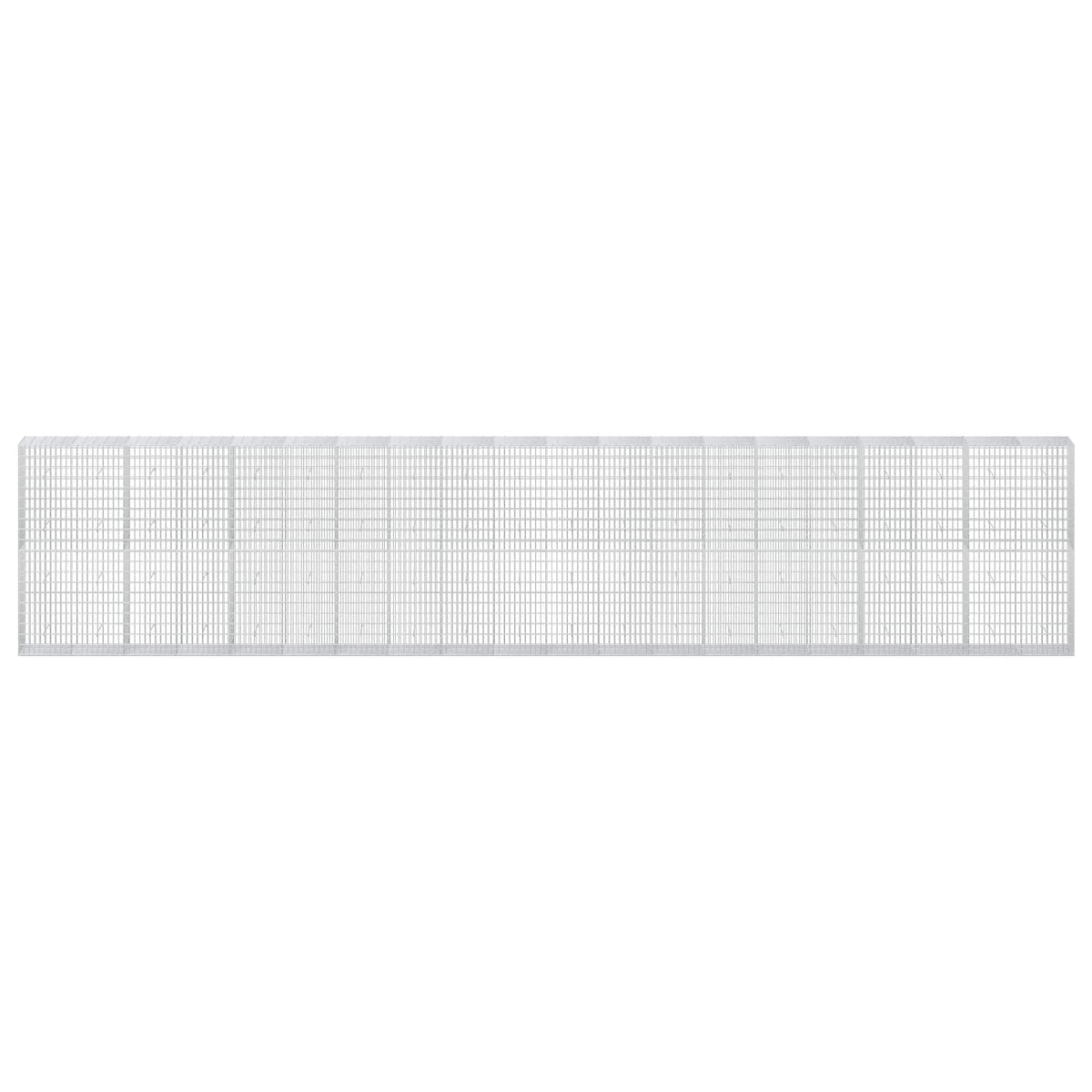 Γκαμπιόν με σύρμα 3,5 mm και πλέγμα 5x10 cm 1000x50x200 εκ - Pakobazaar