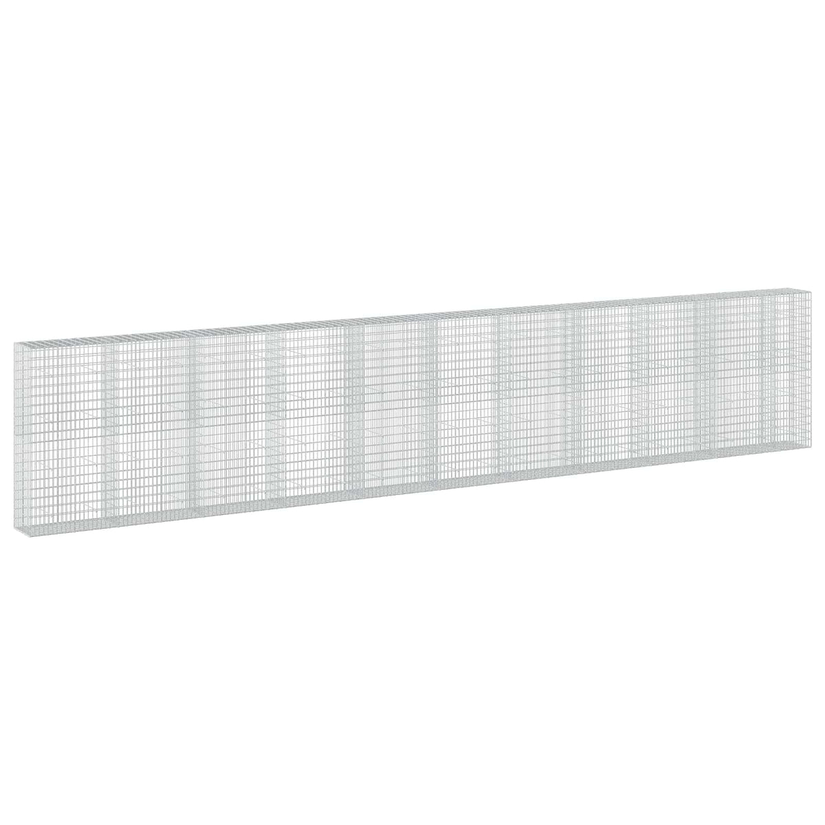 Γκαμπιόν με σύρμα 3,5 mm και πλέγμα 5x10 cm 1050x50x200 εκ - Pakobazaar