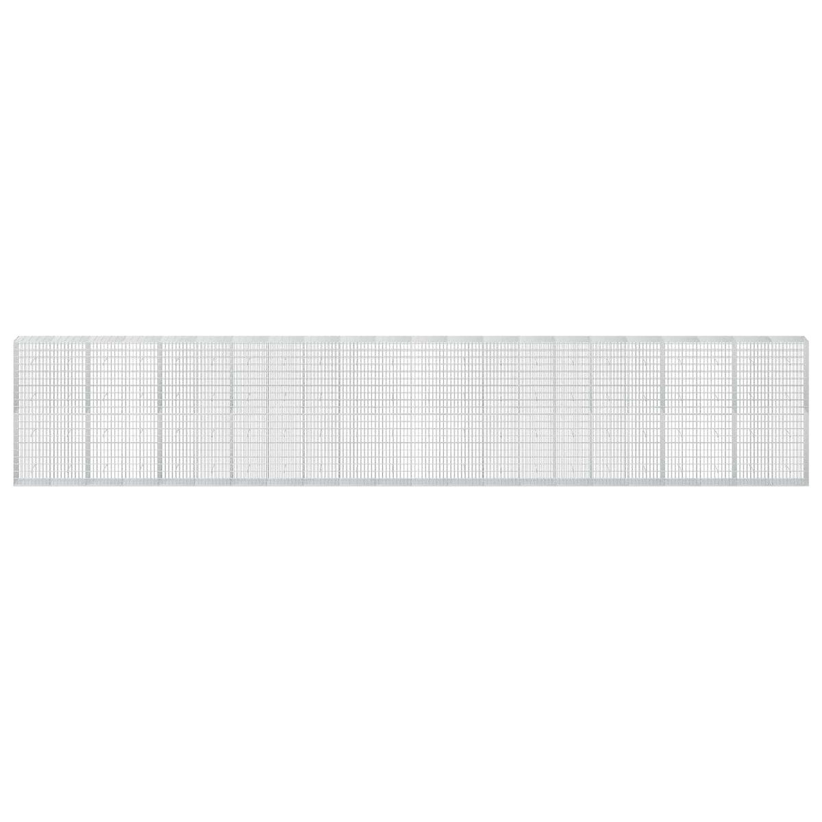 Γκαμπιόν με σύρμα 3,5 mm και πλέγμα 5x10 cm 1100x50x200 εκ - Pakobazaar