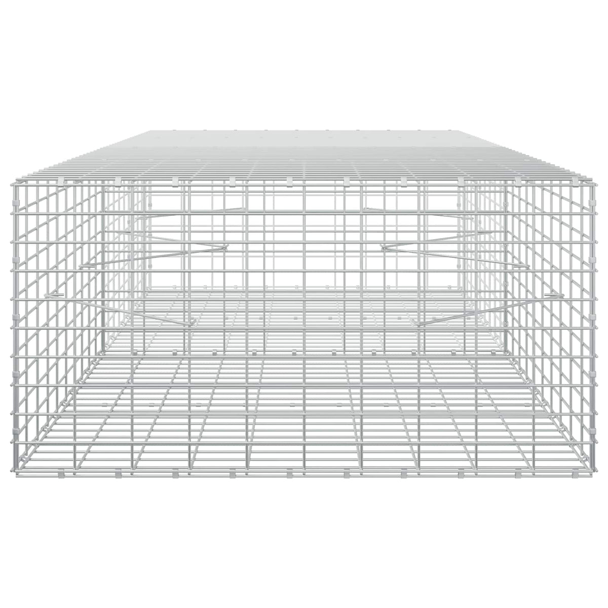 Γκαμπιόν με σύρμα 3,5 mm και πλέγμα 5x10 cm 200x100x50 εκ - Pakobazaar