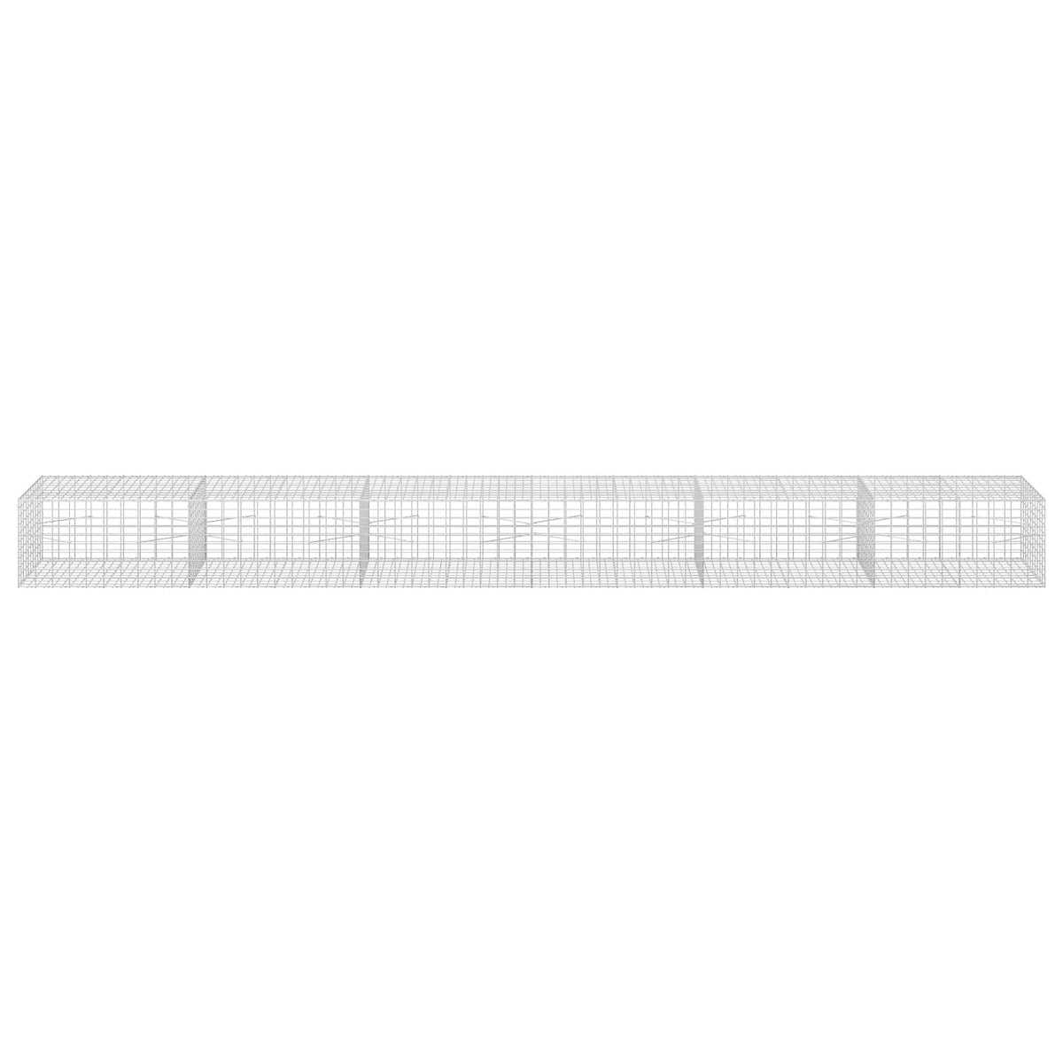 Γκαμπιόν με σύρμα 3,5 mm και πλέγμα 5x10 cm 600x100x50 εκ. - Pakobazaar