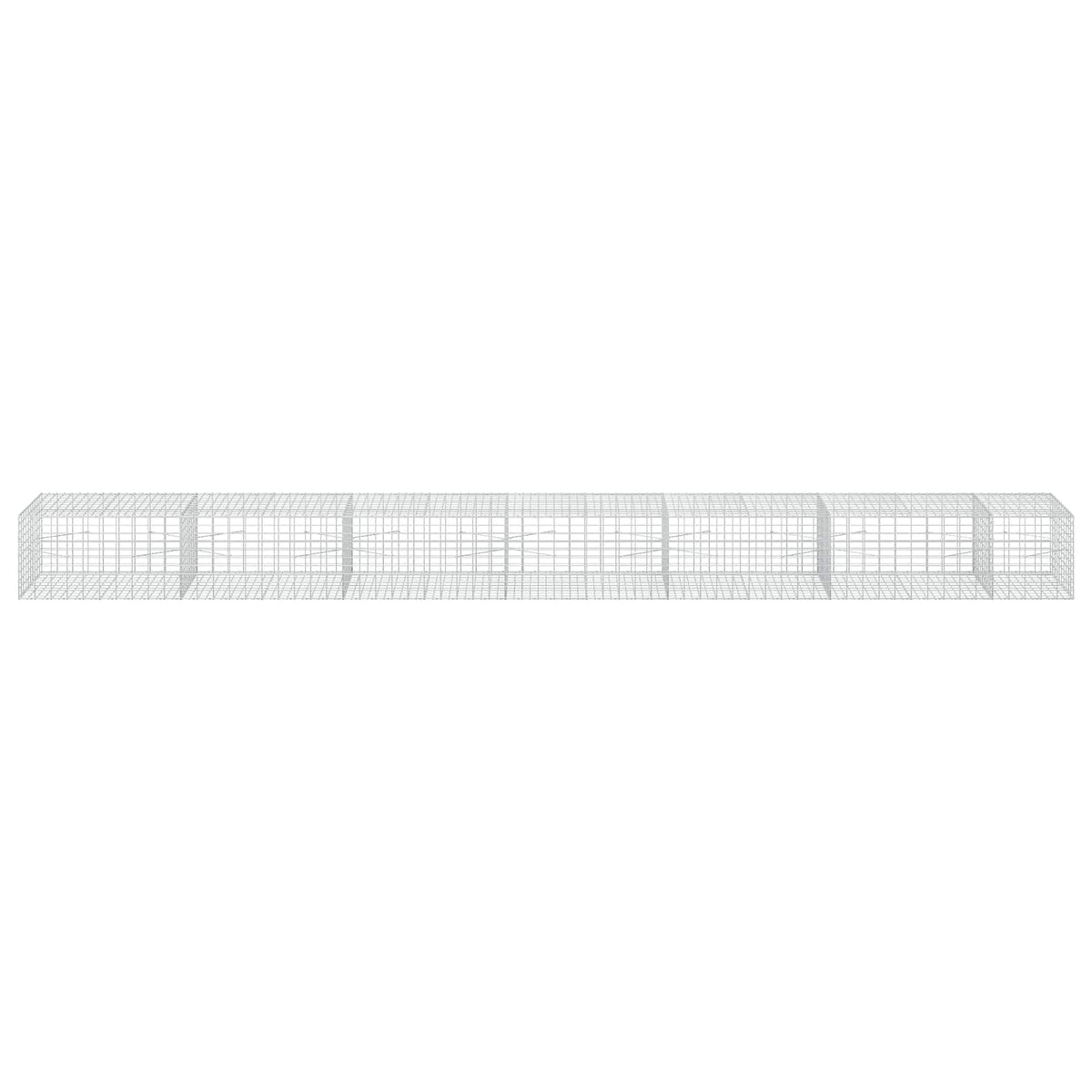 Γκαμπιόν με σύρμα 3,5 mm και πλέγμα 5x10 cm 650x100x50 εκ. - Pakobazaar