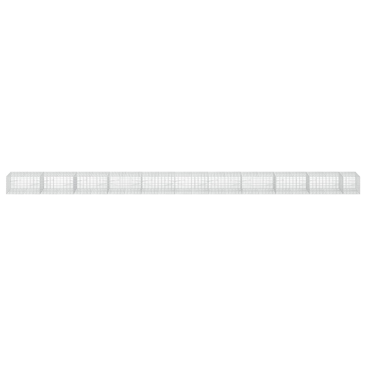 Γκαμπιόν με σύρμα 3,5 mm και πλέγμα 5x10 cm 1050x100x50 εκ. - Pakobazaar