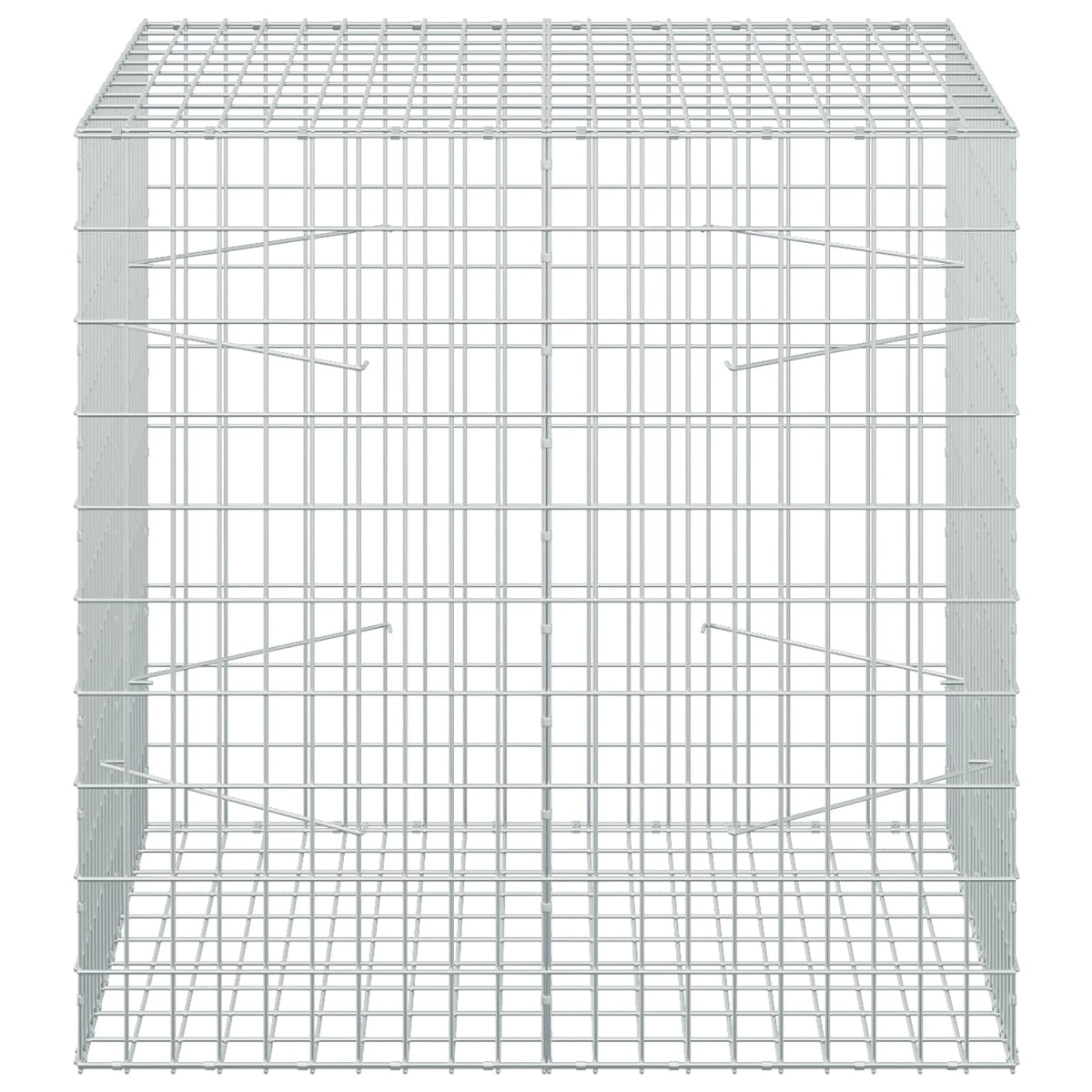 Γκαμπιόν με σύρμα 3,5 mm και πλέγμα 5x10 cm 100x100x100 εκ. - Pakobazaar