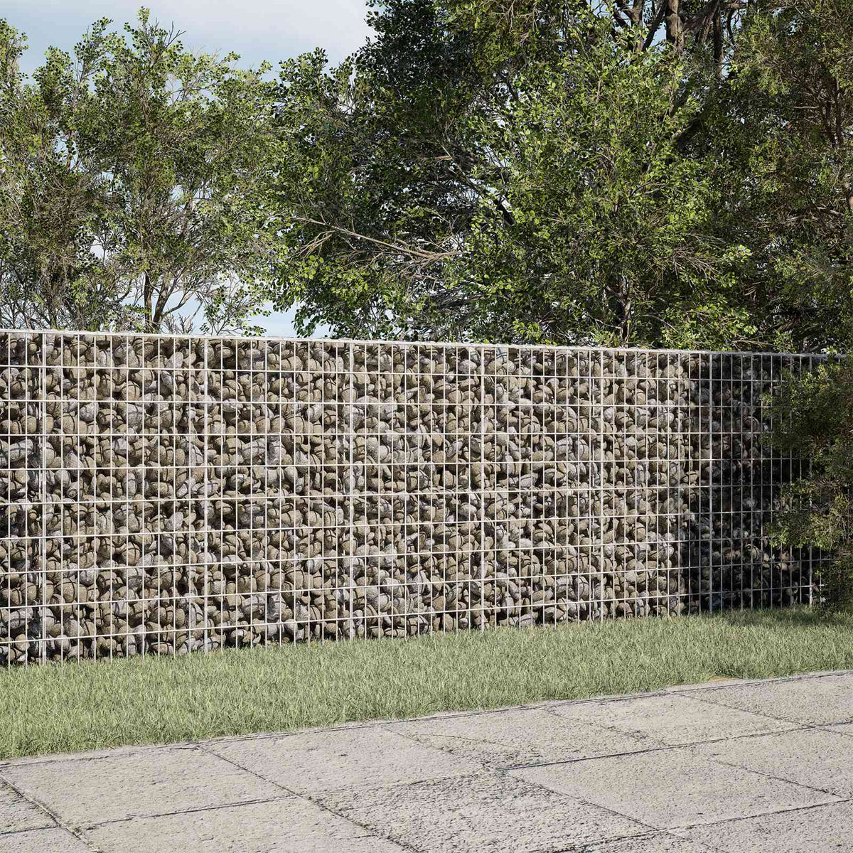 Γκαμπιόν με σύρμα 3,5 mm και πλέγμα 5x10 cm 300x100x100 εκ. - Pakobazaar