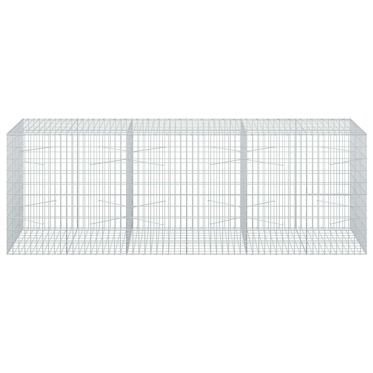 Γκαμπιόν με σύρμα 3,5 mm και πλέγμα 5x10 cm 300x100x100 εκ. - Pakobazaar