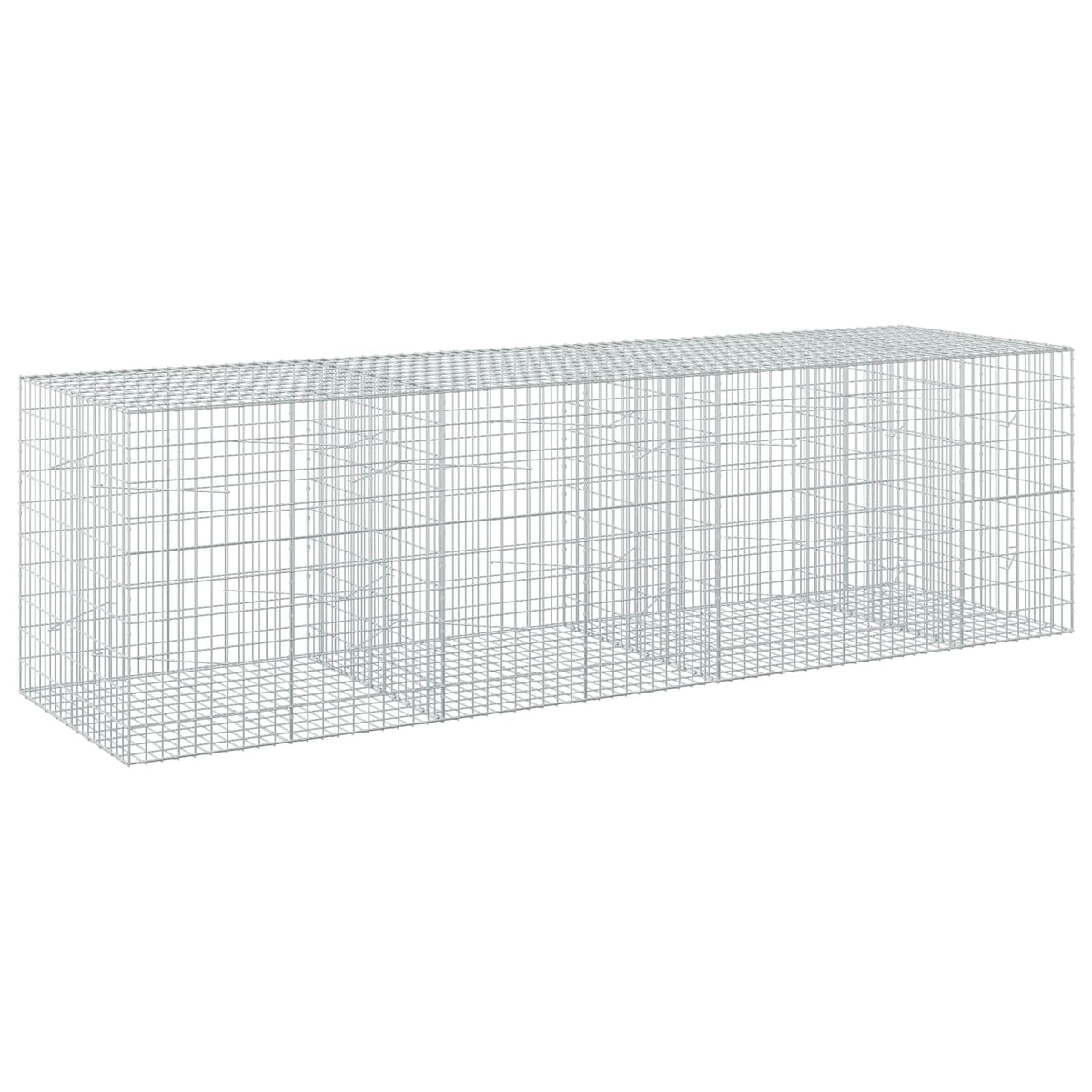 Γκαμπιόν με σύρμα 3,5 mm και πλέγμα 5x10 cm 350x100x100 εκ. - Pakobazaar