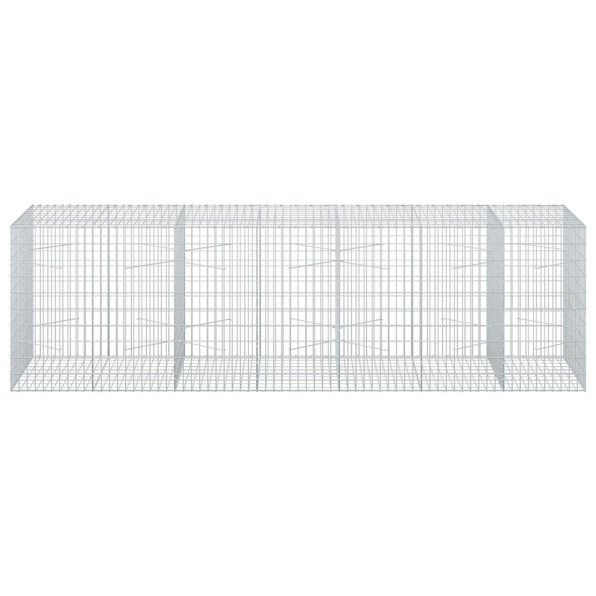 Γκαμπιόν με σύρμα 3,5 mm και πλέγμα 5x10 cm 350x100x100 εκ. - Pakobazaar