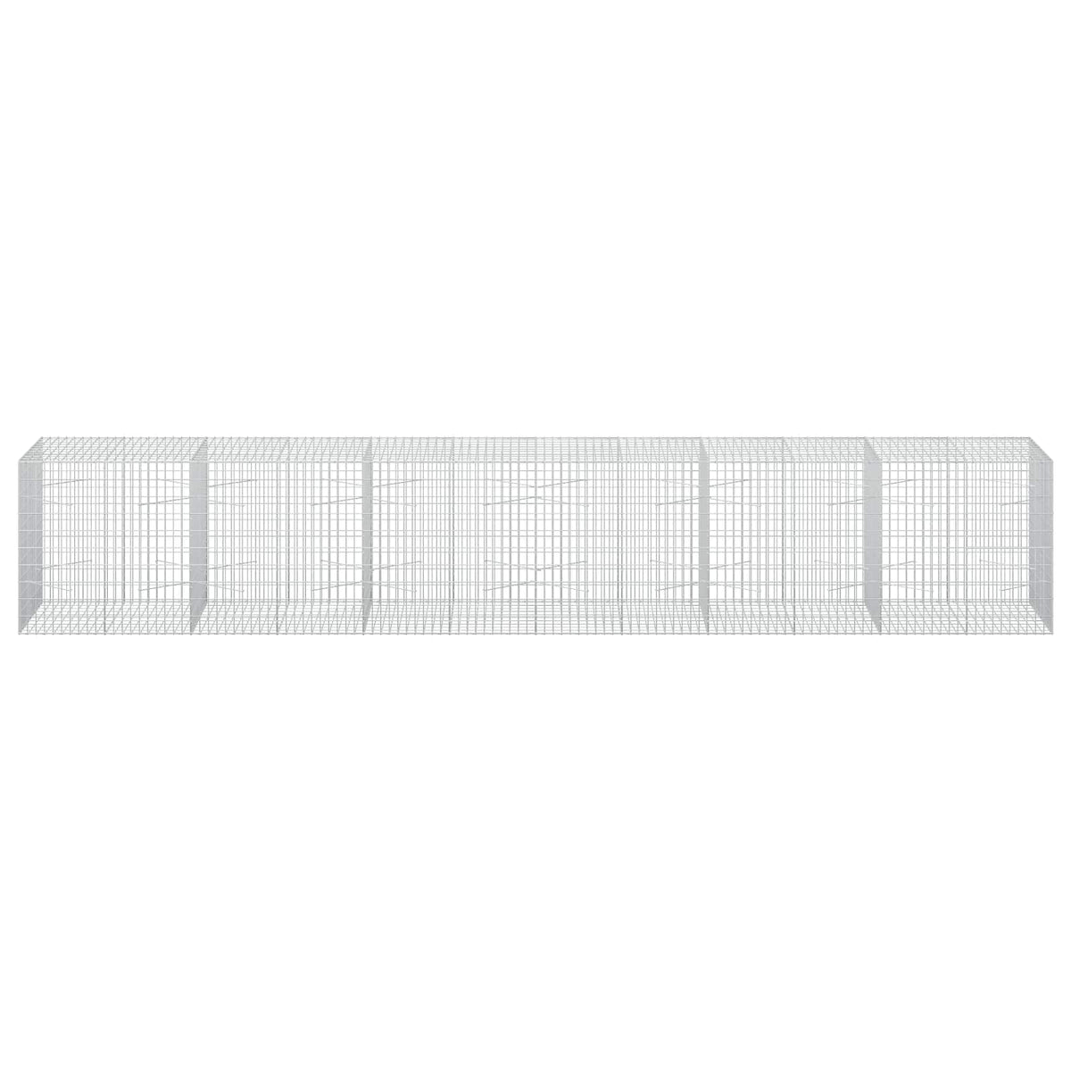 Γκαμπιόν με σύρμα 3,5 mm και πλέγμα 5x10 cm 600x100x100 εκ.