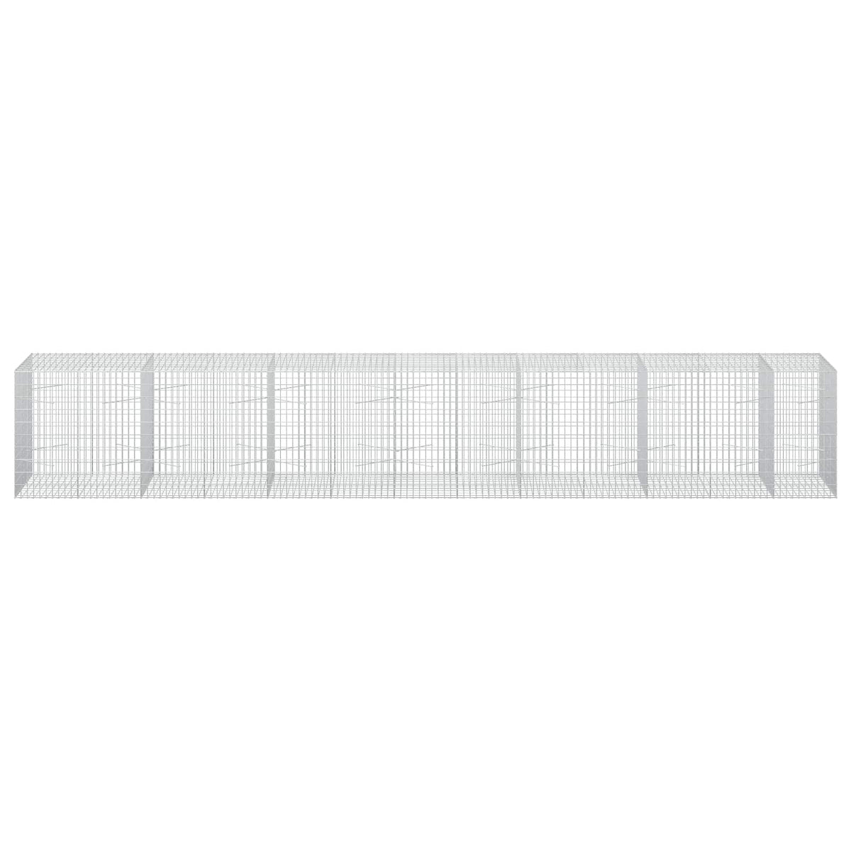 Γκαμπιόν με σύρμα 3,5 mm και πλέγμα 5x10 cm 650x100x100 εκ - Pakobazaar